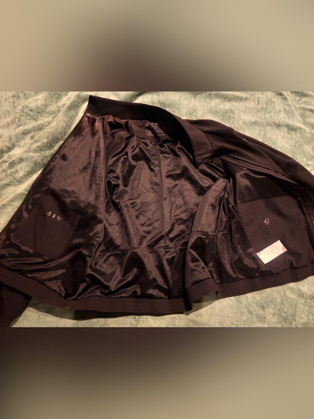 FIGS Women's Black Full-Zip Performance Jacket Nurse Technical Collection Lrg - Picture 6 of 6